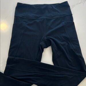 Athleta Girls Black Leggings w Side Pockets